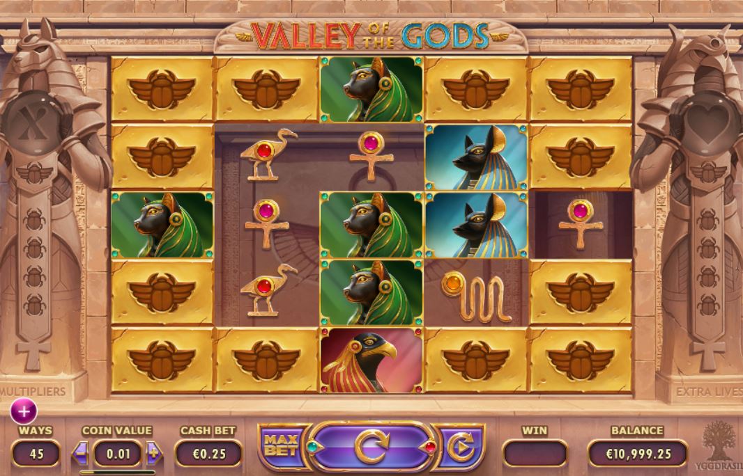 Игровой автомат «Valley of The Gods» в казино Вулкан